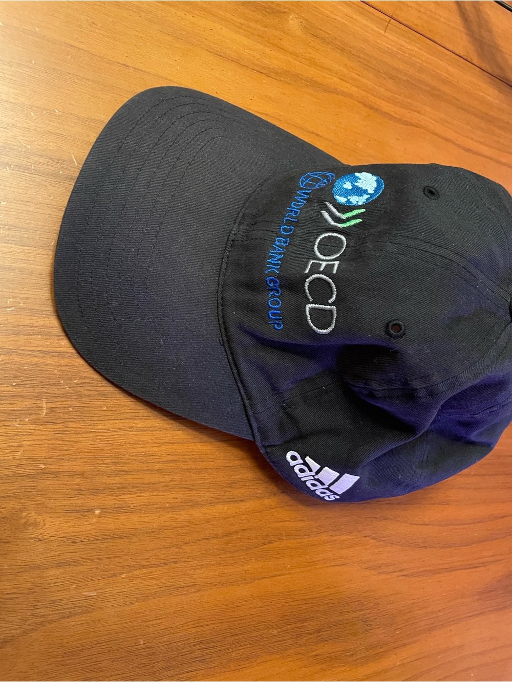 adidas Black Cap with OECD & World Bank Embroidery